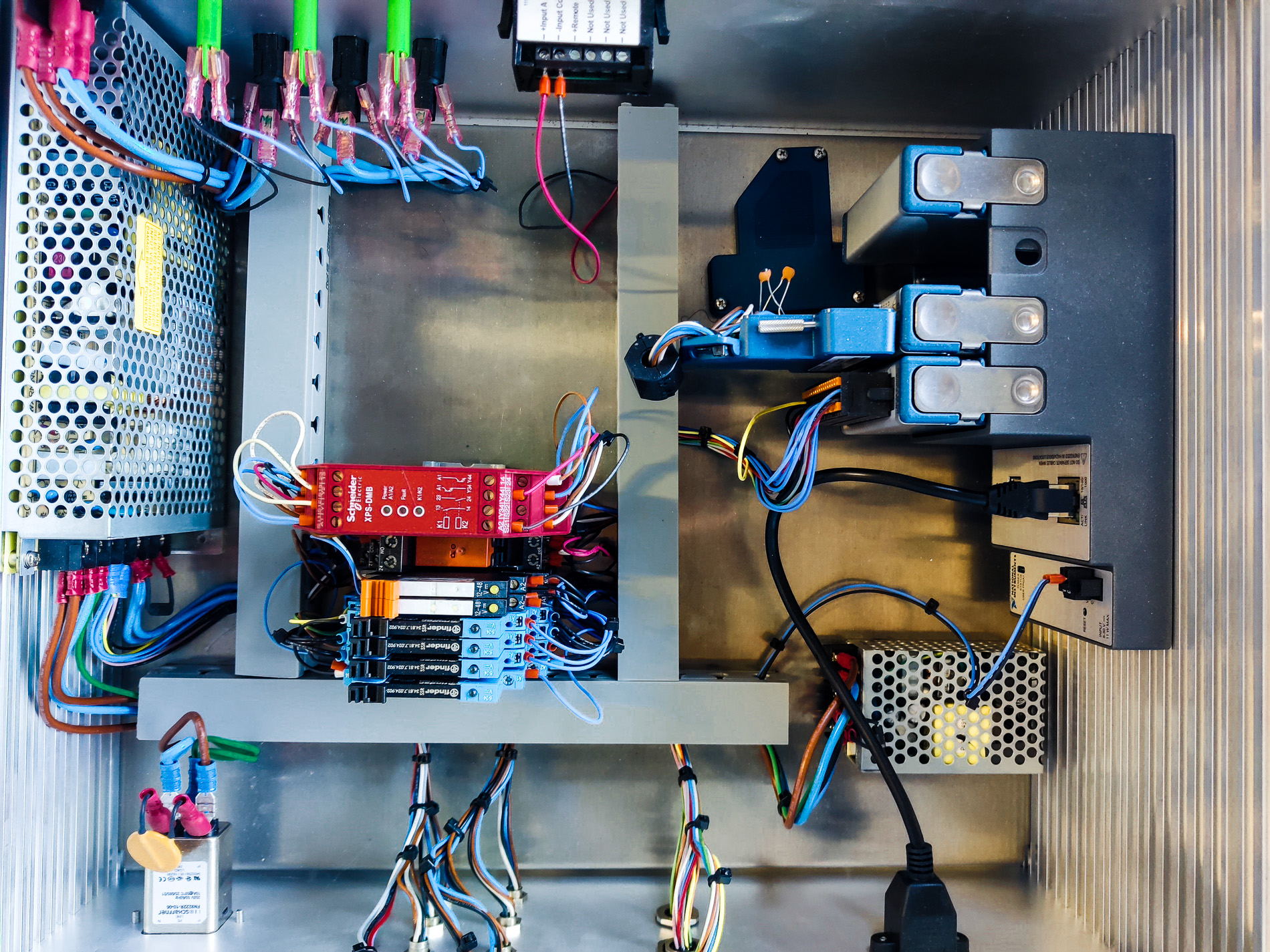 Electrical and instrumentation integration for a test system
